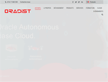 Tablet Screenshot of oradist.com.tn